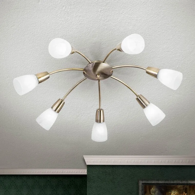 B-Ware Orion Deckenleuchte Tullo Deckenlampe Kronleuchter Leuchte Lampe 7-flammig E14