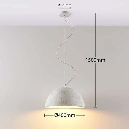 B-Ware Lindby Smart Beton-Pendelleuchte Carolle Pendelleuchte Hängeleuchte Lampe Licht