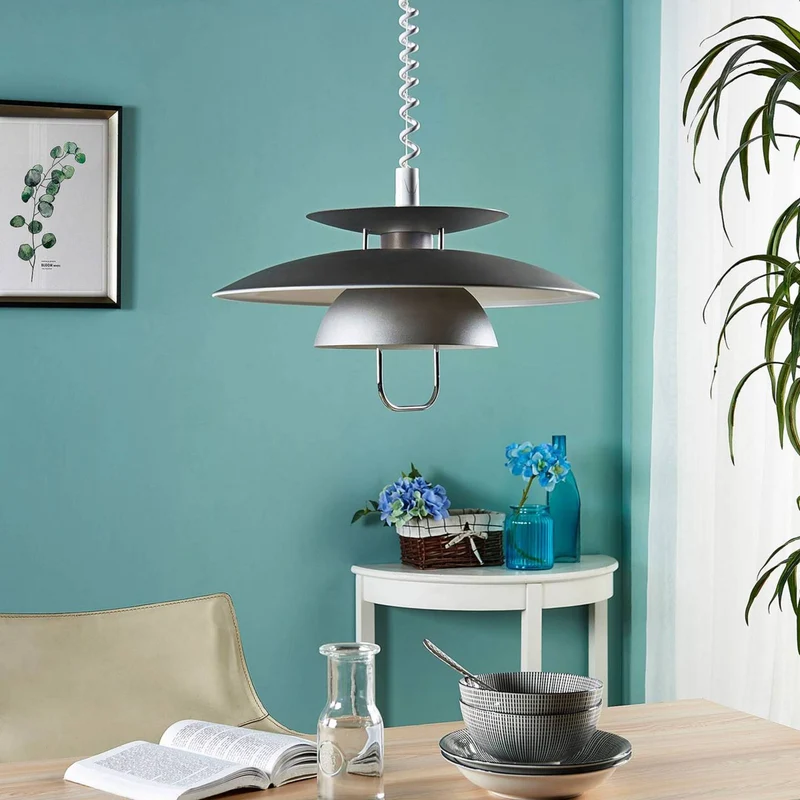 B-Ware Lindby Hängeleuchte Nadija Deckenlampe Lampe Küchenlampe Leuchte Licht E27 gr354