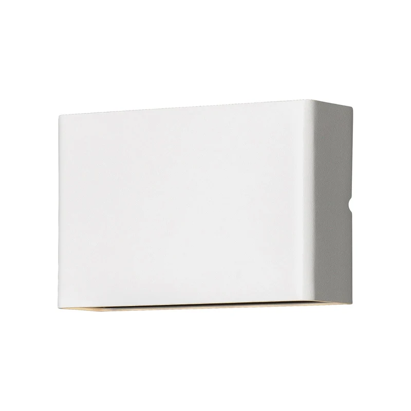 B-Ware Konstsmide Außenwandleuchte Wandlampe LED Chieri weiß Glas Aluminium Außen