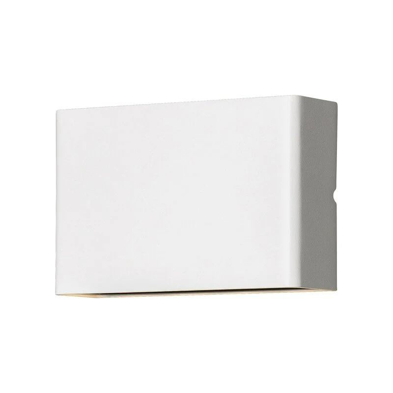 B-Ware Konstsmide Außenwandleuchte Wandlampe LED Chieri weiß Glas Aluminium Außen