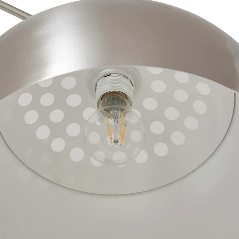 B-Ware Lindby Bogenleuchte Bogenlampe Stehlampe Hernando nickel Stahl SIEHE TEXT/FOTO