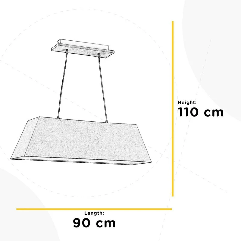B-Ware ONLI Hängeleuchte Pendelleuchte Miriel Holz 90cm Leuchte Lampe SIEHE TEXT/FOTO
