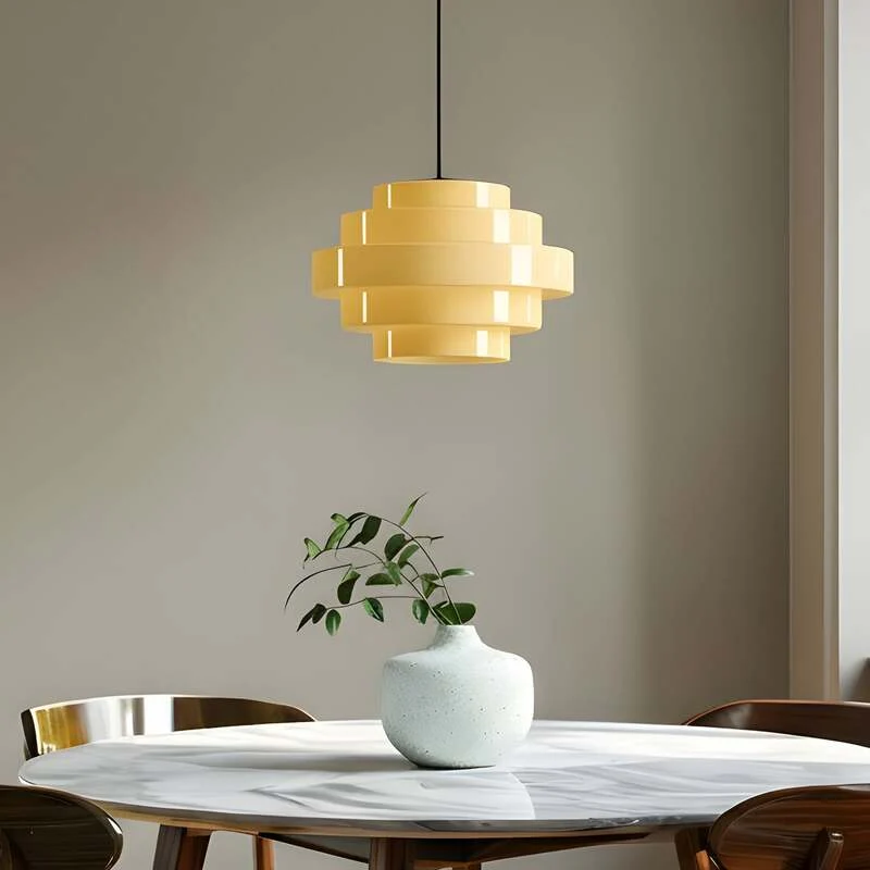 B-Ware ALDEX Hängeleuchte Pendelleuchte Filo Ø28cm Glas Deckenlampe Leuchte gelb Metall