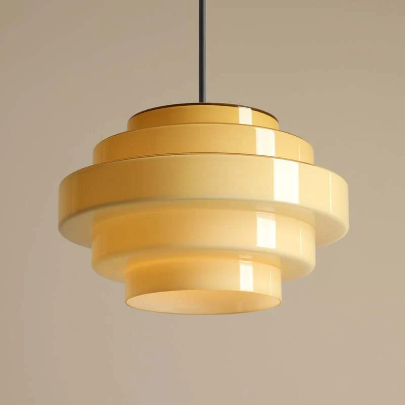 B-Ware ALDEX Hängeleuchte Pendelleuchte Filo Ø28cm Glas Deckenlampe Leuchte gelb Metall