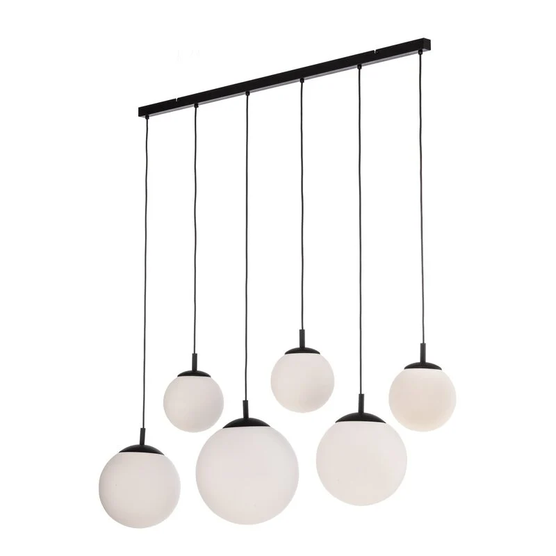 B-Ware Esme Hängeleuchte Pendelleuchte Opalglas 6-flammig linear weiß SIEHE TEXT/FOTO