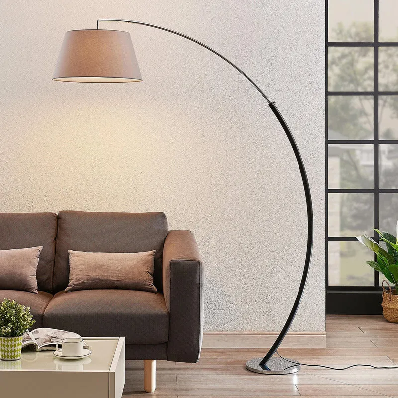 B-Ware Lucande Evelyna Bogen-Stehleuchte Bogenlampe Stehlampe E27 LED SIEHE TEXT/FOTO