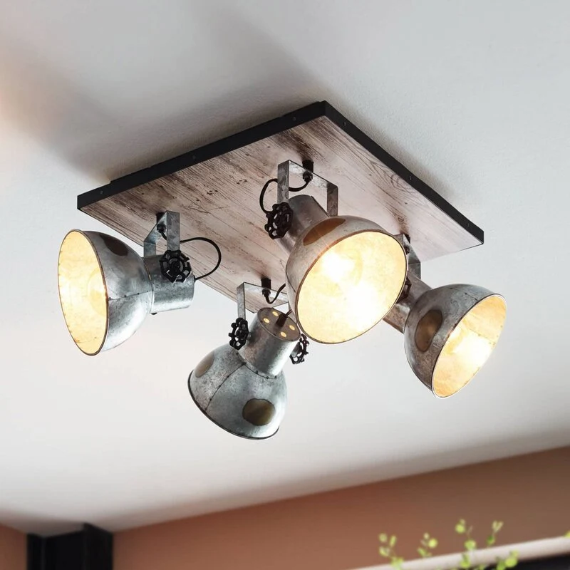 B-Ware Eglo Deckenleuchte Lampe Barnstaple Industrielook 4-flg Wohnzimmer Beleuchtung