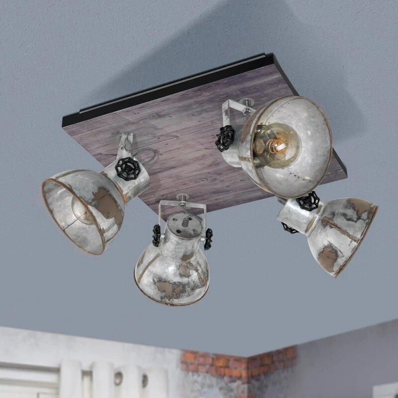 B-Ware Eglo Deckenleuchte Lampe Barnstaple Industrielook 4-flg Wohnzimmer Beleuchtung