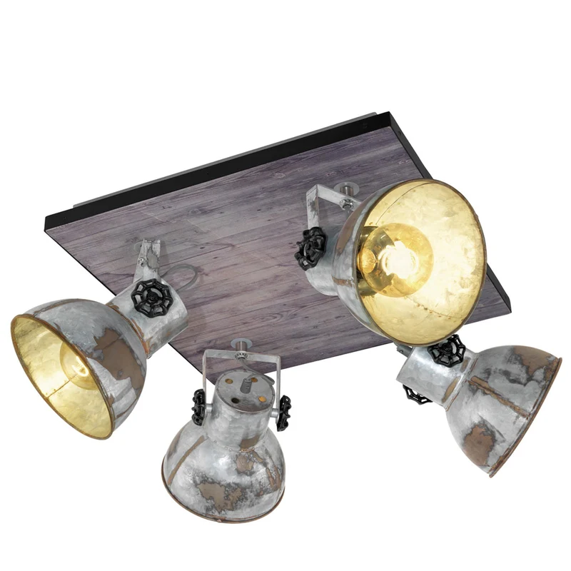 B-Ware Eglo Deckenleuchte Lampe Barnstaple Industrielook 4-flg Wohnzimmer Beleuchtung