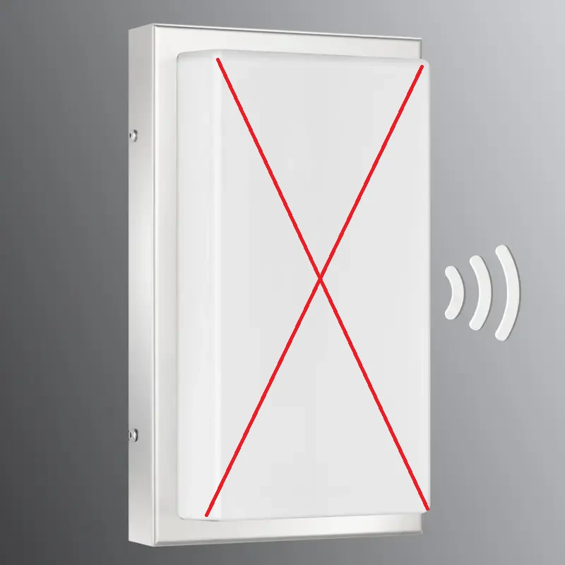B-Ware LCD Außenwandleuchte Julea Edelstahl Bewegungsmelder Außenlampe SIEHE TEXT/FOTO