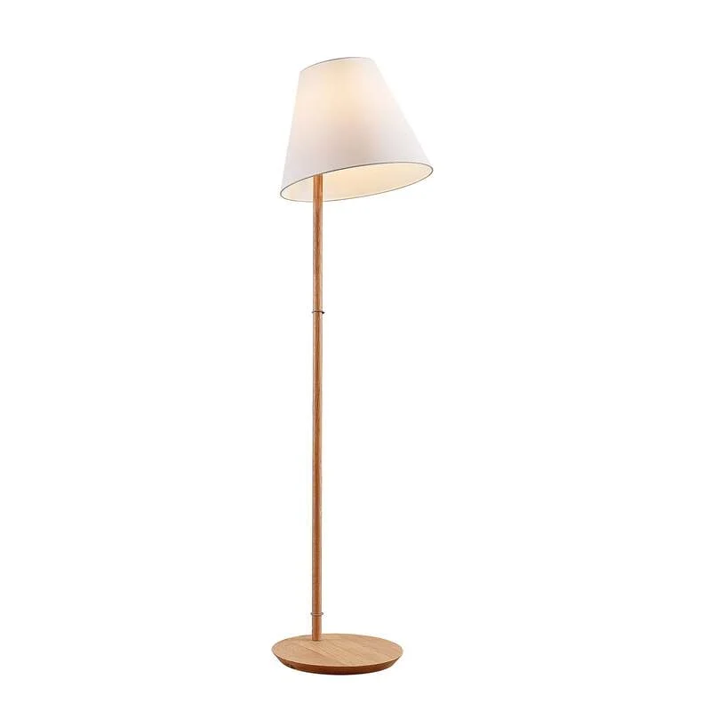 B-Ware Lucande Jinda Stehlampe Stehleuchte Lampe Leuchte Holzgestell SIEHE TEXT/FOTO