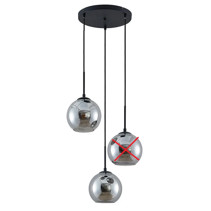 B-Ware Lindby Jurian Pendelleuchte Hängelampe Deckenlampe 3-flg E27 SIEHE TEXT/FOTO
