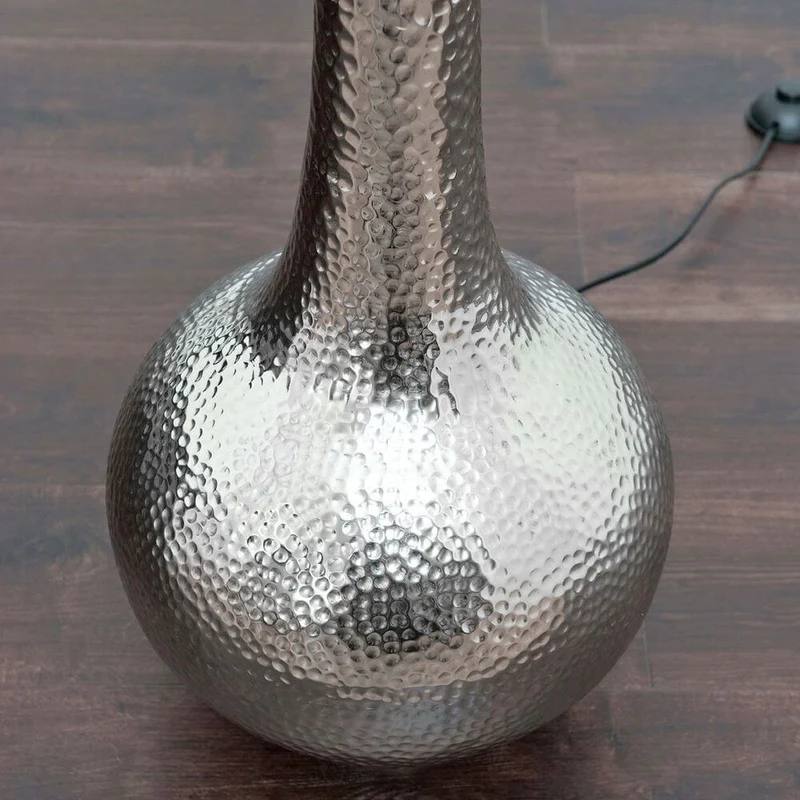 Stehleuchte Maestro Aluminium Vernickelt Silber