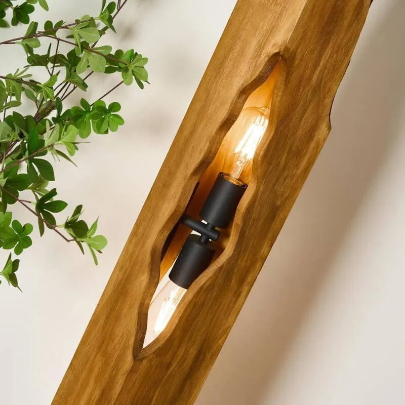 Eco-Light Stehleuchte Venus braun Höhe 141 cm Holz 4-flammig SIEHE TEXT/FOTO