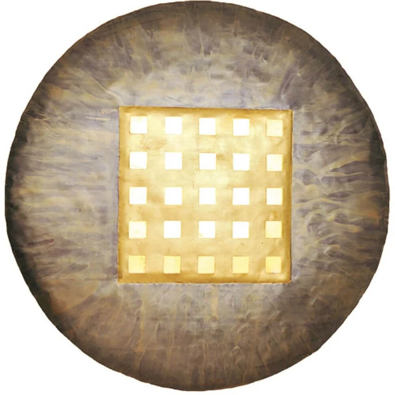 Wandleuchte 4-flammig Disque Extra Large Muschel Gold, Bronze