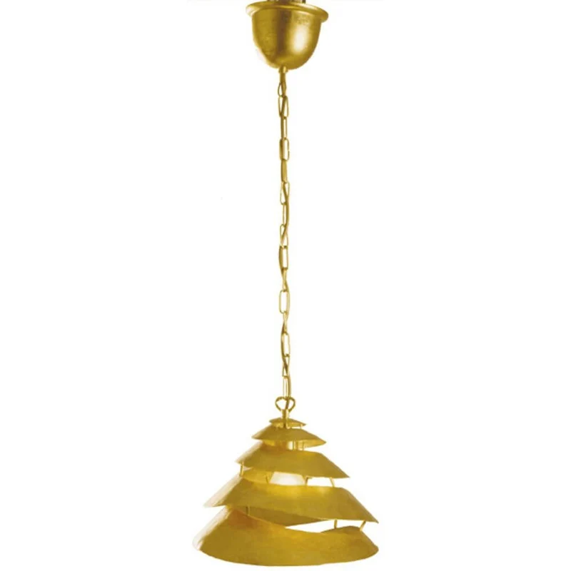 Pendelleuchte Snail One Eisen Gold