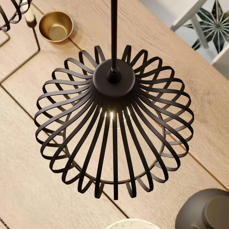 B-Ware Lindby Hängelampe Pendelleuchte Frances Lampe kaffeebraun 4-flammig Metall E27