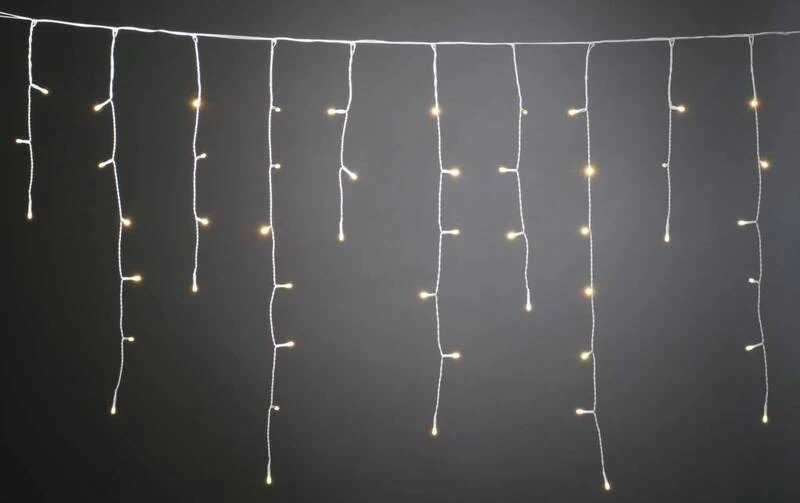 B-Ware Konstsmide Lichtervorhang Außen 80 LED Warmweiß 300 cm x 87.5 cm 3 STÜCK