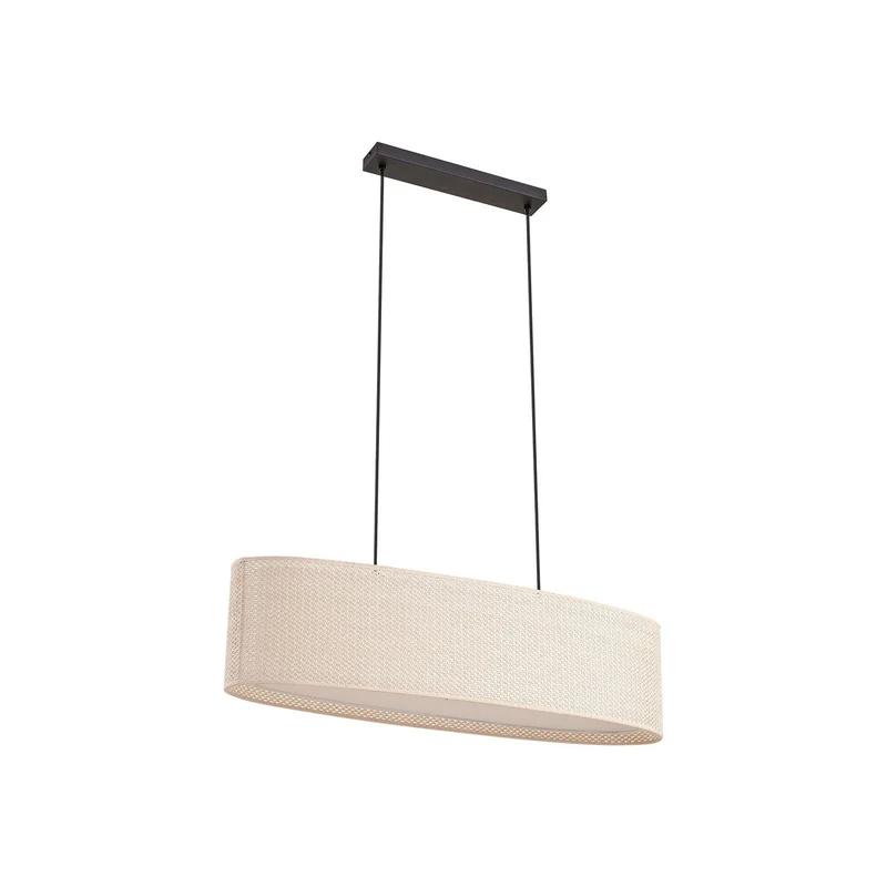 B-Ware Lindby Hängeleuchte Pendelleuchte Soula E27 beige Kunststoff 78 cm Lampe Leuchte
