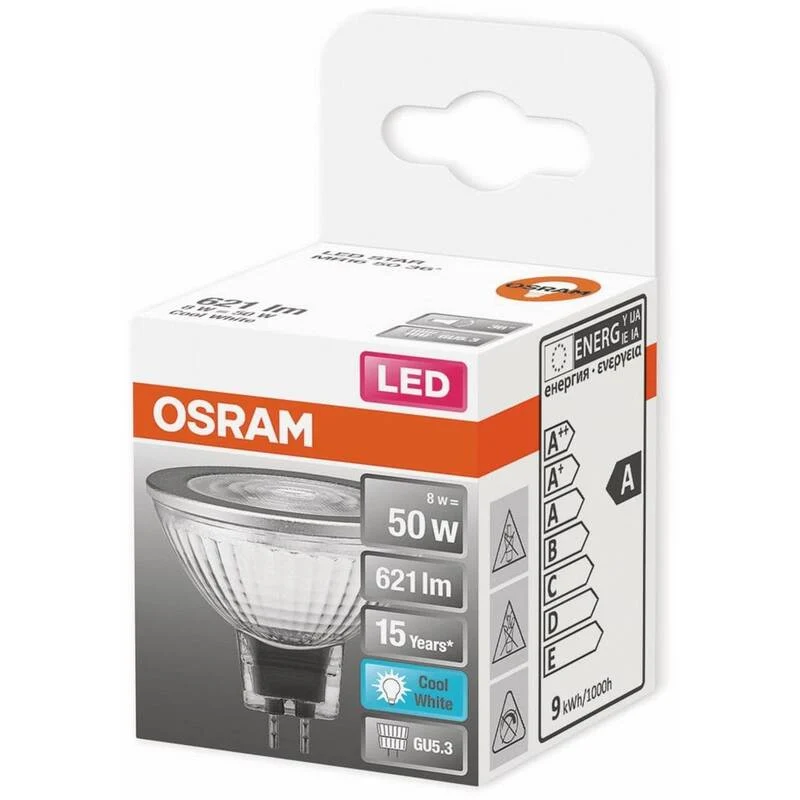 B-Ware OSRAM LED Reflektor GU5.3 Niedervolt HOMELIGHTING Kaltweiß 50x44 mm 90 STÜCK