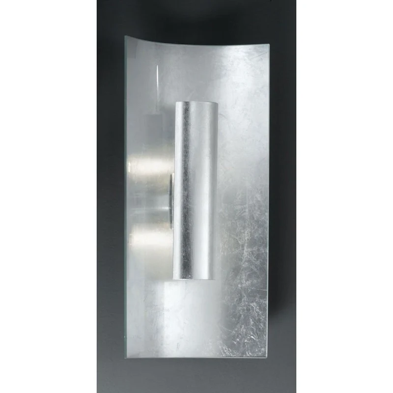 Aura Silber Wand- & Deckenleuchte 2-flammig Silber Silber 45cm