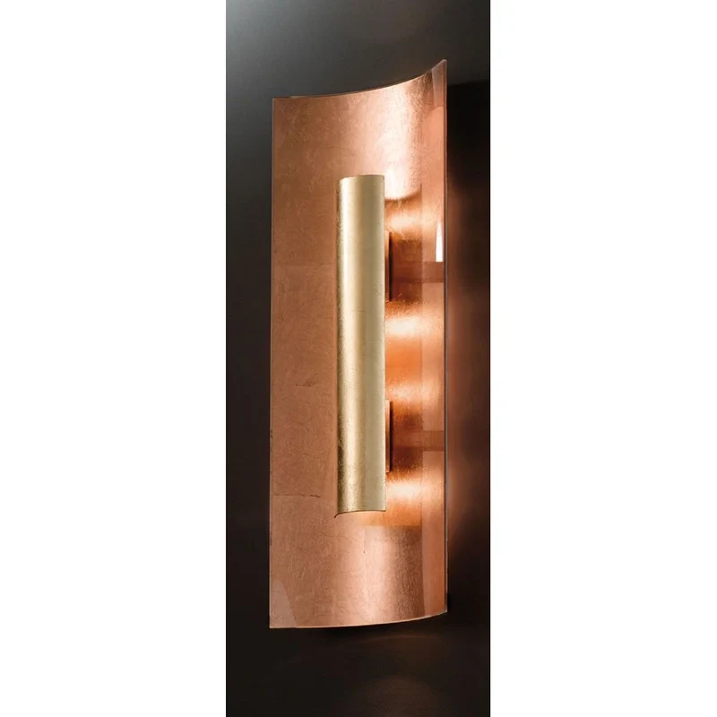 Aura Kupfer Wand- & Deckenleuchte 3-flammig Kupfer Gold 60cm