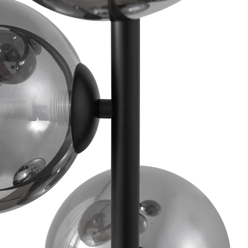 Lindby Stehleuchte Lampe Orbelia Glas schwarz 5-flammig LED SIEHE TEXT/FOTO