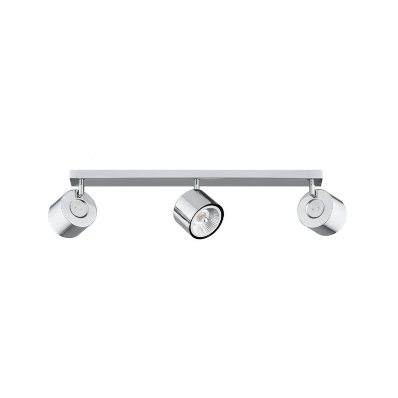 B-Ware Chloe Deckenspot Leuchte Spot chrom glänzend Stahl verchromt Glas dreiflammig