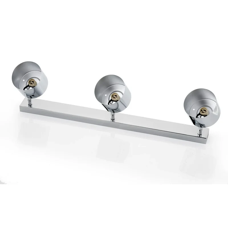 B-Ware Chloe Deckenspot Leuchte Spot chrom glänzend Stahl verchromt Glas dreiflammig