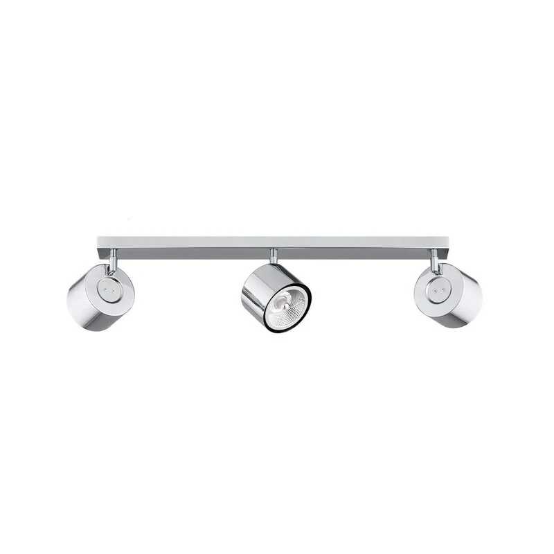 B-Ware Chloe Deckenspot Leuchte Spot chrom glänzend Stahl verchromt Glas dreiflammig