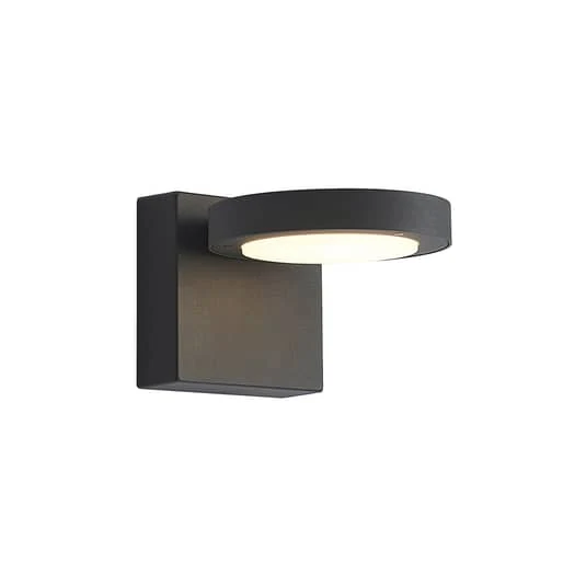 B-Ware Lucande Außenwandleuchte Wandlampe LED Außenlampe grafitgrau Aluminium Polycarbo