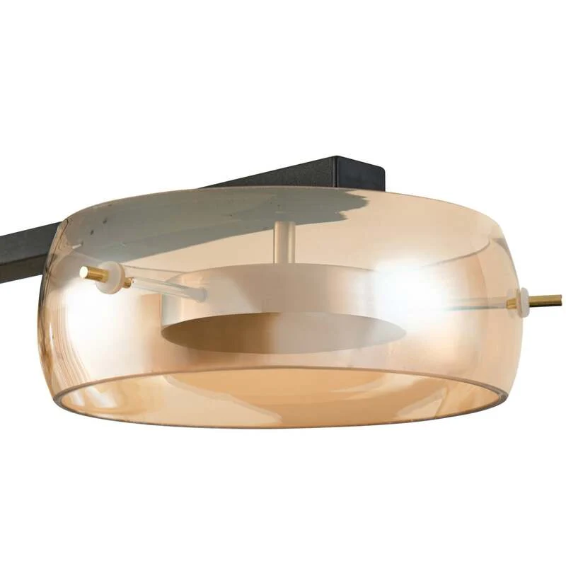 B-Ware Lucande LED Hängeleuchte Pendel Martis amber 4-flammig dimmbar SIEHE TEXT/FOTO