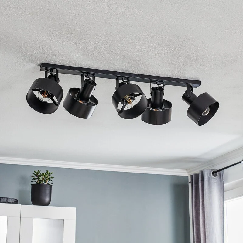 B-Ware Sigma Deckenleuchte Lampe Deckenlampe Rif 5 Stahl schwarz