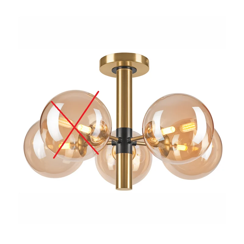 C-Ware Lamkur Lighting Natalia Deckenleuchte Lampe Glasleuchte Glas SIEHE TEXT/FOTO
