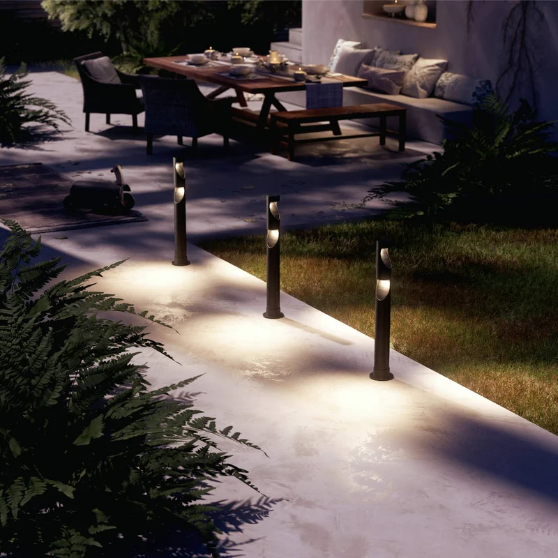 B-Ware Philips LED Außenleuchte Gartenlampe LED Stehlampe Schwarz LED Desi 929004659601