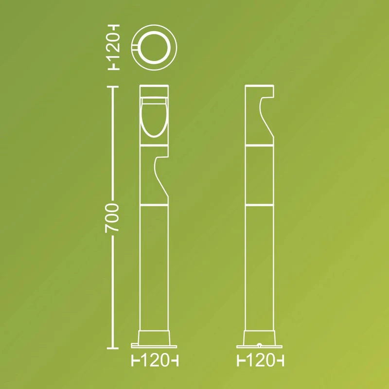 B-Ware Philips LED Außenleuchte Gartenlampe LED Stehlampe Schwarz LED Desi 929004659601