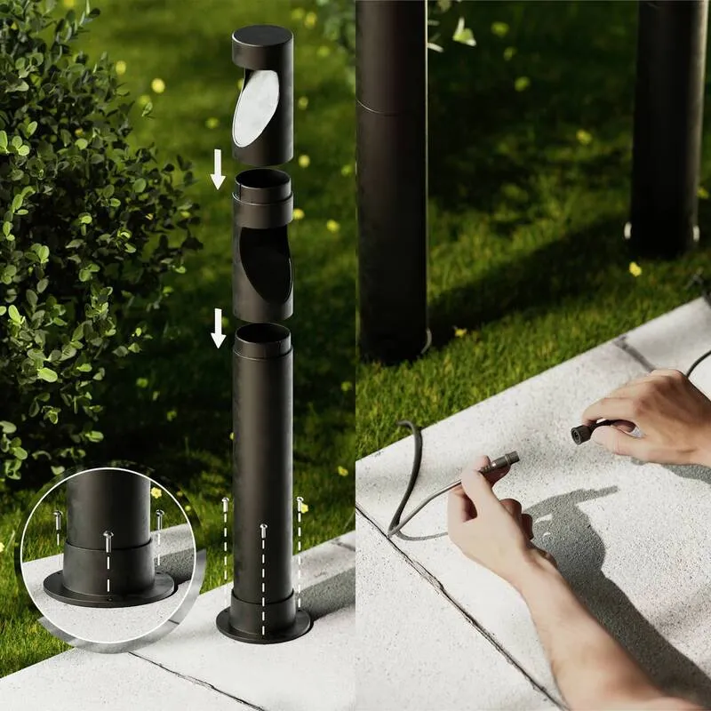 B-Ware Philips LED Außenleuchte Gartenlampe LED Stehlampe Schwarz LED Desi 929004659601