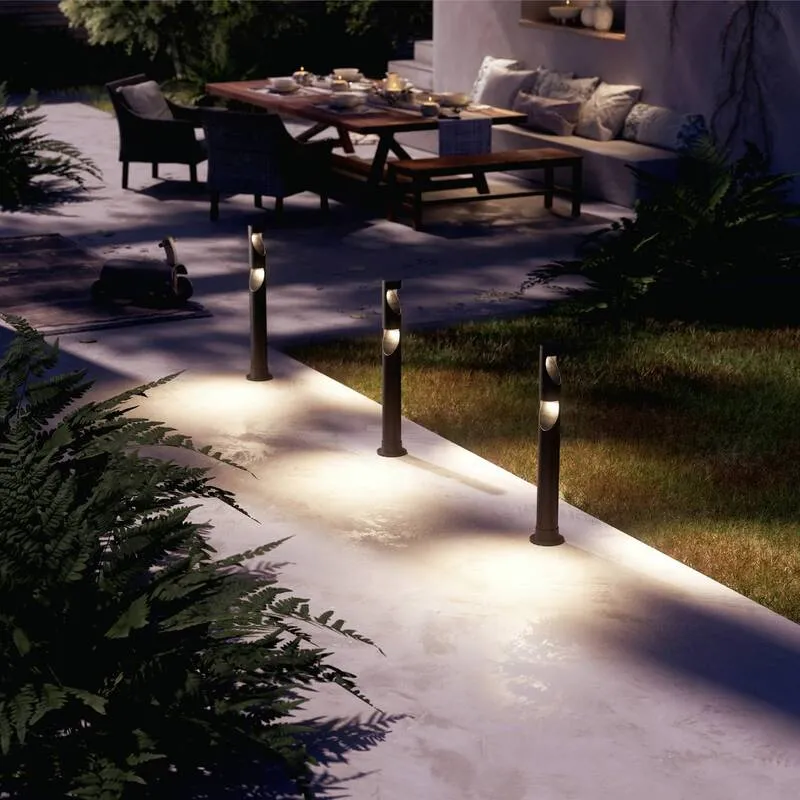 B-Ware Philips LED Außenleuchte Gartenlampe LED Stehlampe Schwarz LED Desi 929004659601