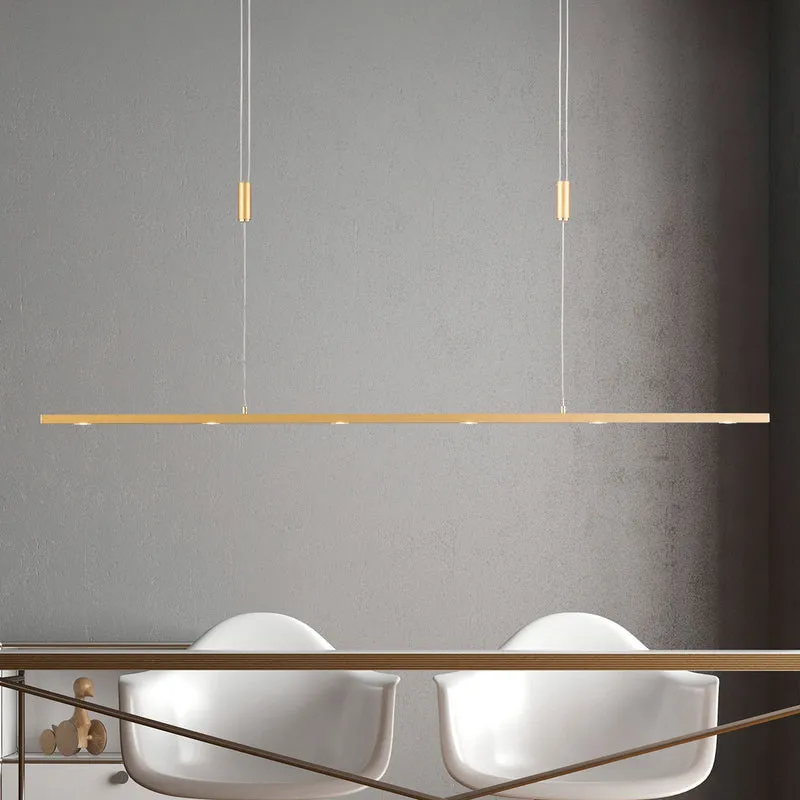 B-Ware Rothfels LED-Pendelleuchte Tolu messing 119 cm Lichtquelle warmweiß dimmbar LED