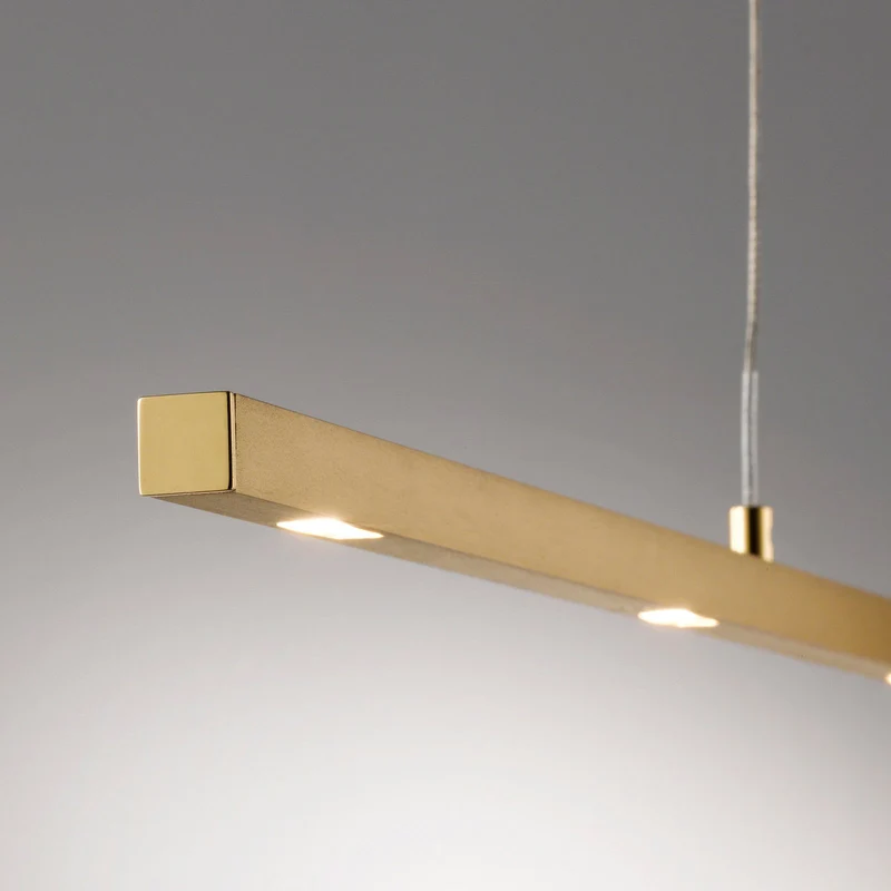 B-Ware Rothfels LED-Pendelleuchte Tolu messing 119 cm Lichtquelle warmweiß dimmbar LED