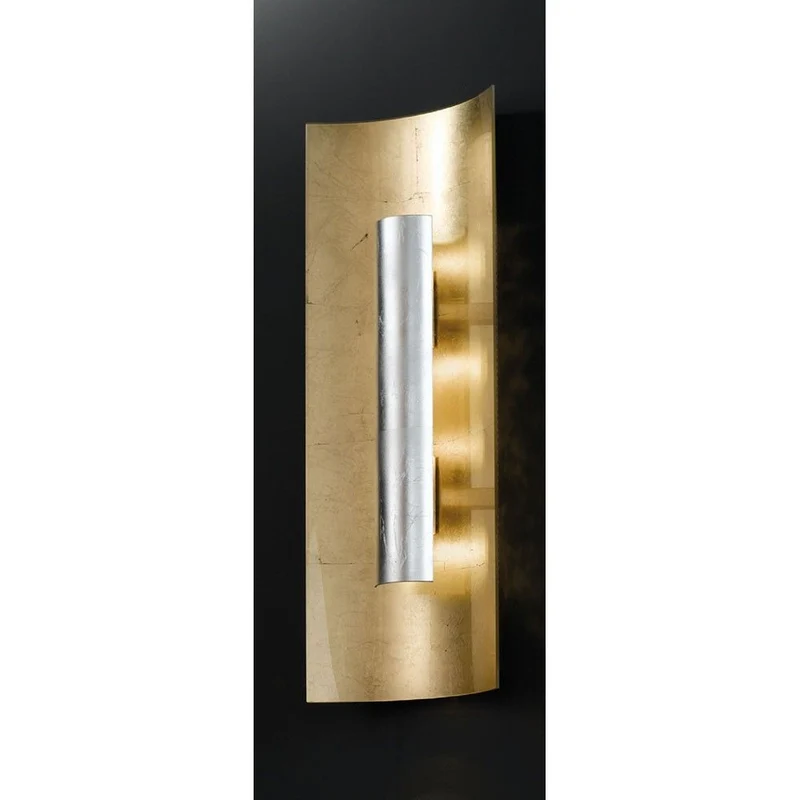 Aura Gold Wand- & Deckenleuchte 3-flammig Silber 60cm