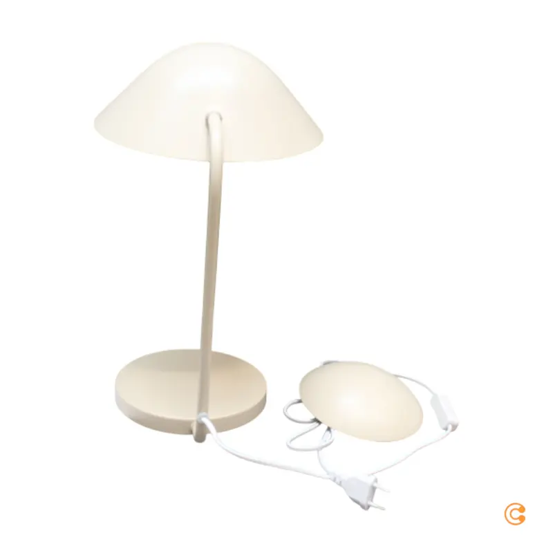 B-Ware Nordlux Tischleuchte Lampe Freya Metall E14 beige Schreibtischlampe mit Schal841
