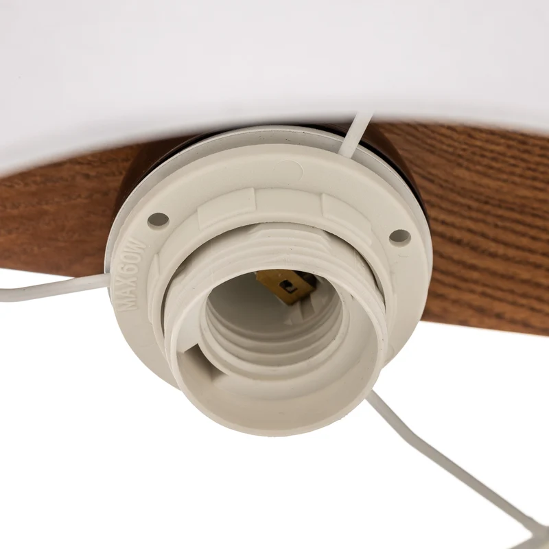 B-Ware Euluna Hängeleuchte Sweden Hängeleuchte Lampe dreiflammig E27 nussbaum eiche