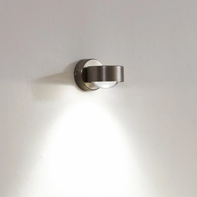B-Ware Lindby Wandleuchte Wandlampe Strahler Jyla Nickel GX53 LED Leuchte Spot 2 STÜCK