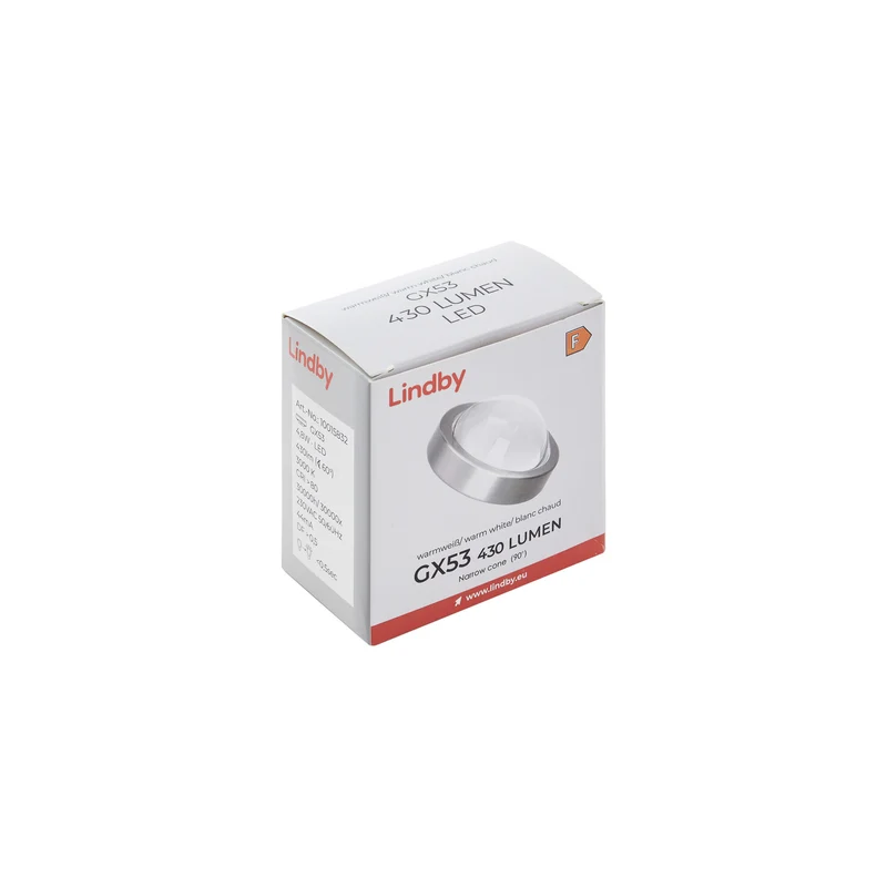 B-Ware Lindby LED Lampe Reflektor Leuchtmittel GX53 Warmweiß Nickel Dimmbar 2 STÜCK