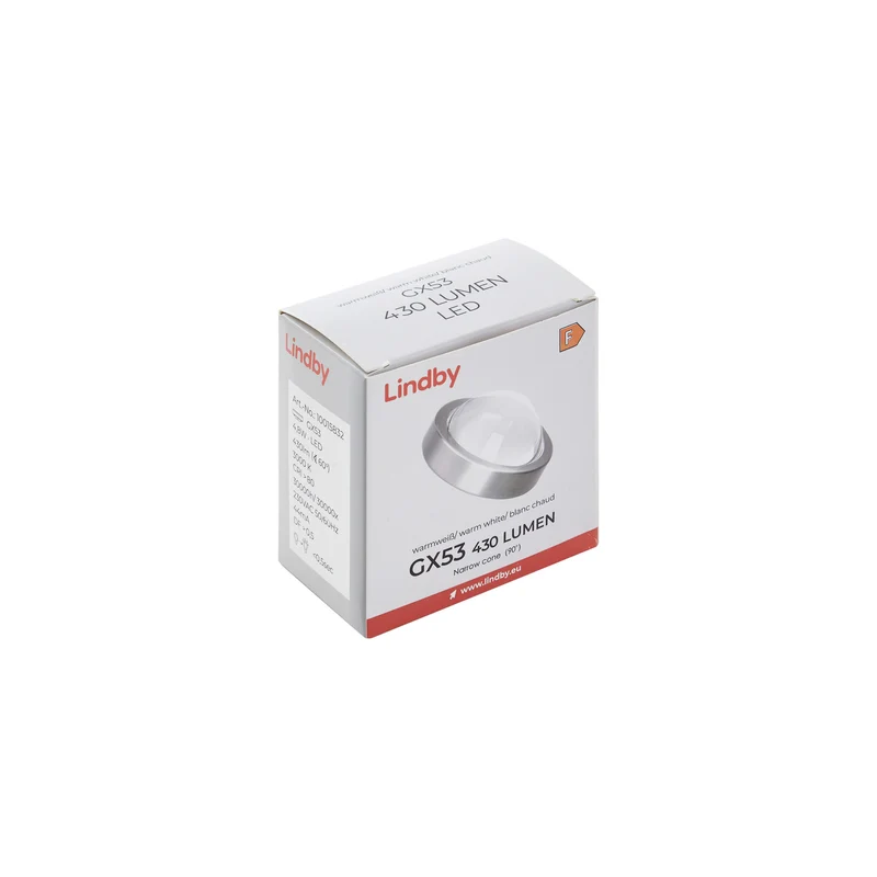 B-Ware Lindby LED Lampe Reflektor Leuchtmittel GX53 Warmweiß Nickel Dimmbar 2 STÜCK