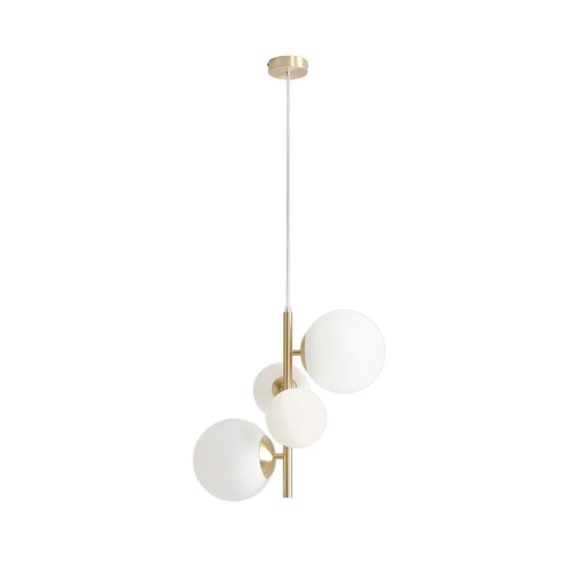 B-Ware ALDEX Hängeleuchte Joel Deckenlampe Pendelleuchte messing/weiß 4-flammig E2892