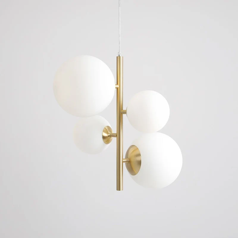 B-Ware ALDEX Hängeleuchte Joel Deckenlampe Pendelleuchte messing/weiß 4-flammig E2892