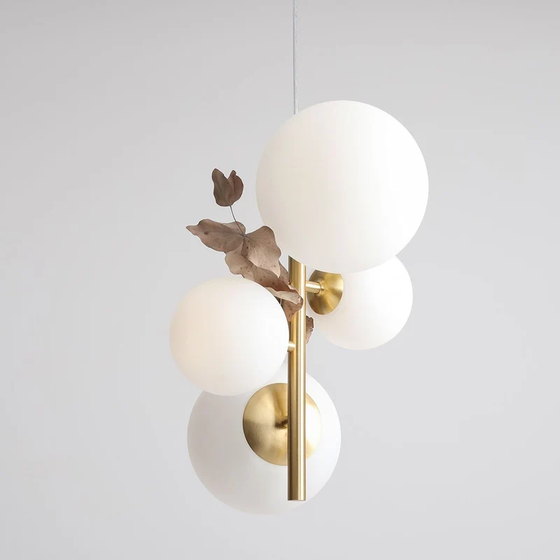 B-Ware ALDEX Hängeleuchte Joel Deckenlampe Pendelleuchte messing/weiß 4-flammig E2892
